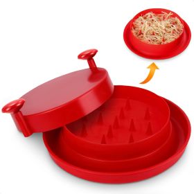 Chicken Shredder Tool Twist Durable Meat Shredder for Easy Shredding Portable Handheld Design with Non Slip Base Includes Cleaning Brush 7.87 in