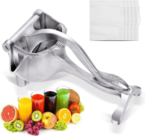 Large Manual Juicer, Aluminium Alloy Lemon Squeezer, Hand Press Heavy Duty Manual Juice Extractor Tool for Orange, Lime, Pomegranate, Fruit Press